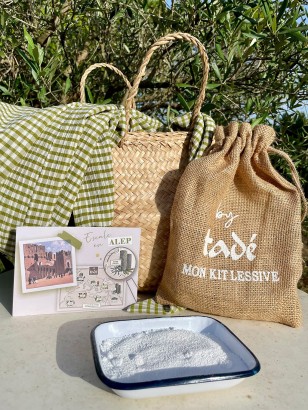 Kit lessive naturelle – Paillettes savon d'Alep | Tadé
