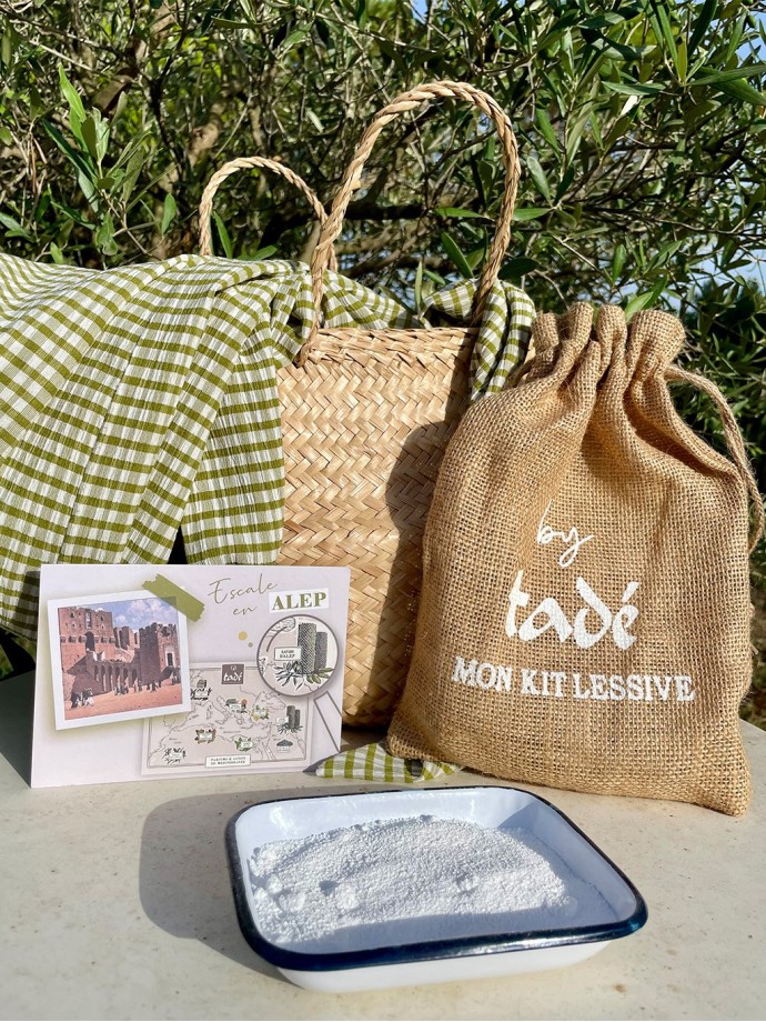 Kit lessive naturelle – Paillettes savon d'Alep | Tadé