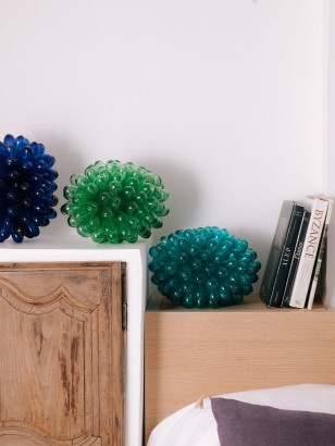 Cluster Lamp Blown Glass - Green Size M | Tadé