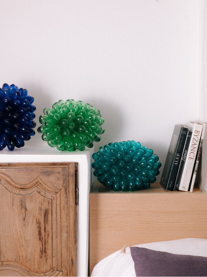 Cluster Lamp Blown Glass - Green Size M | Tadé