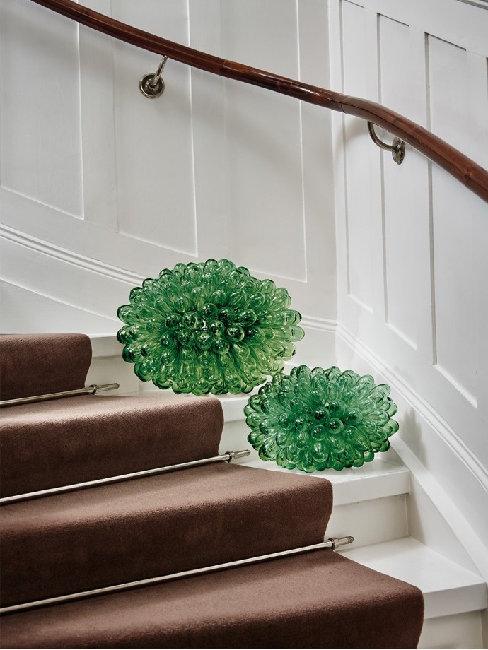 Cluster Lamp Blown Glass - Green Size M | Tadé