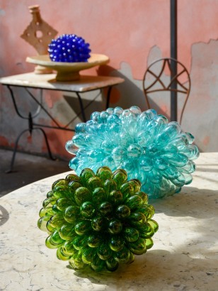 Cluster Lamp Blown Glass - Green Size M | Tadé