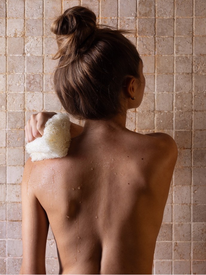 Loofah exfoliating sponge - Bath accessory | Tadé