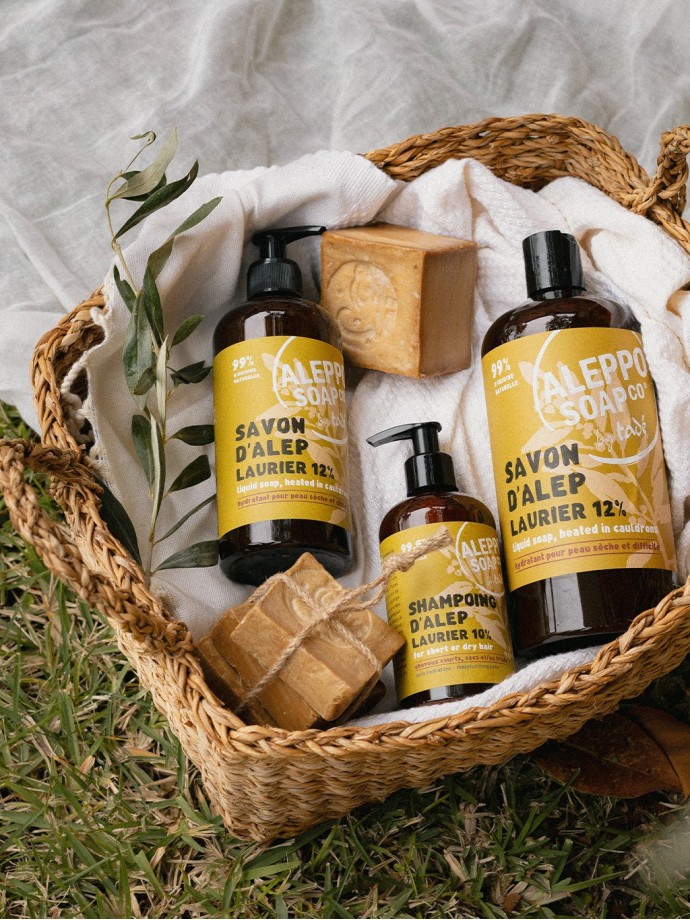 Trio savons d'Alep – Tranches 80g soins naturels | Tadé
