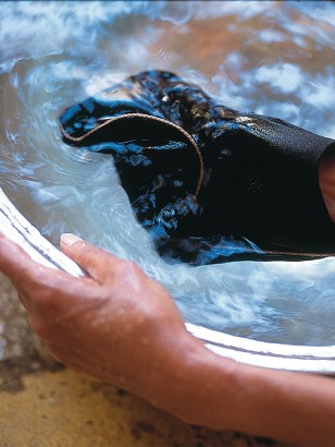 Gant de crêpe exfoliant - accessoire Hammam | Tadé