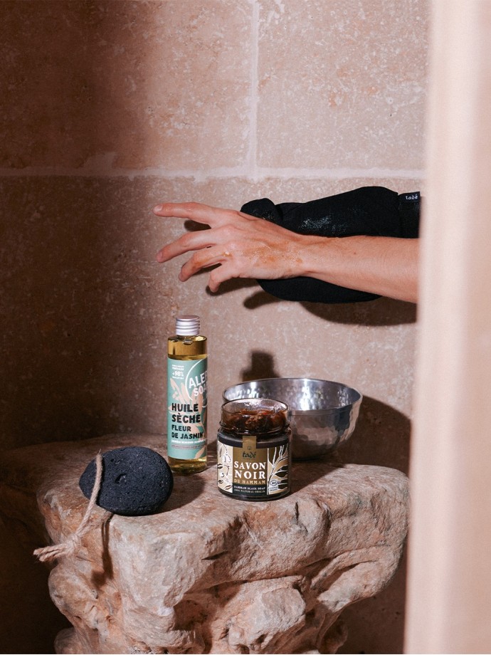 Gant de crêpe exfoliant - accessoire Hammam | Tadé