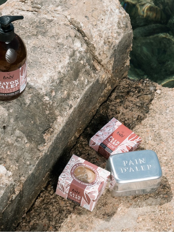 Boîte à savon voyage en aluminium – Paind'Alep | Tadé