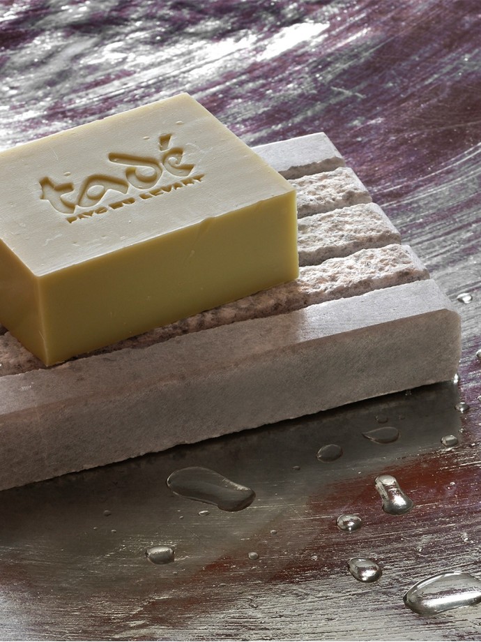 PORTE SAVON RECTANGLE · Marbre blanc