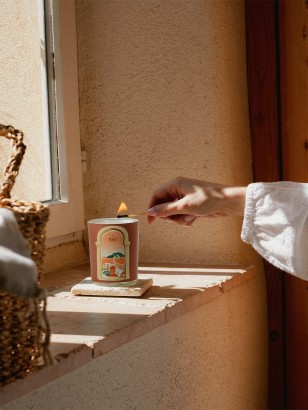 Scented gift set "Andalusian Sunset" - Neroli Candle 180 g + Room Spray 100 ml | Tadé