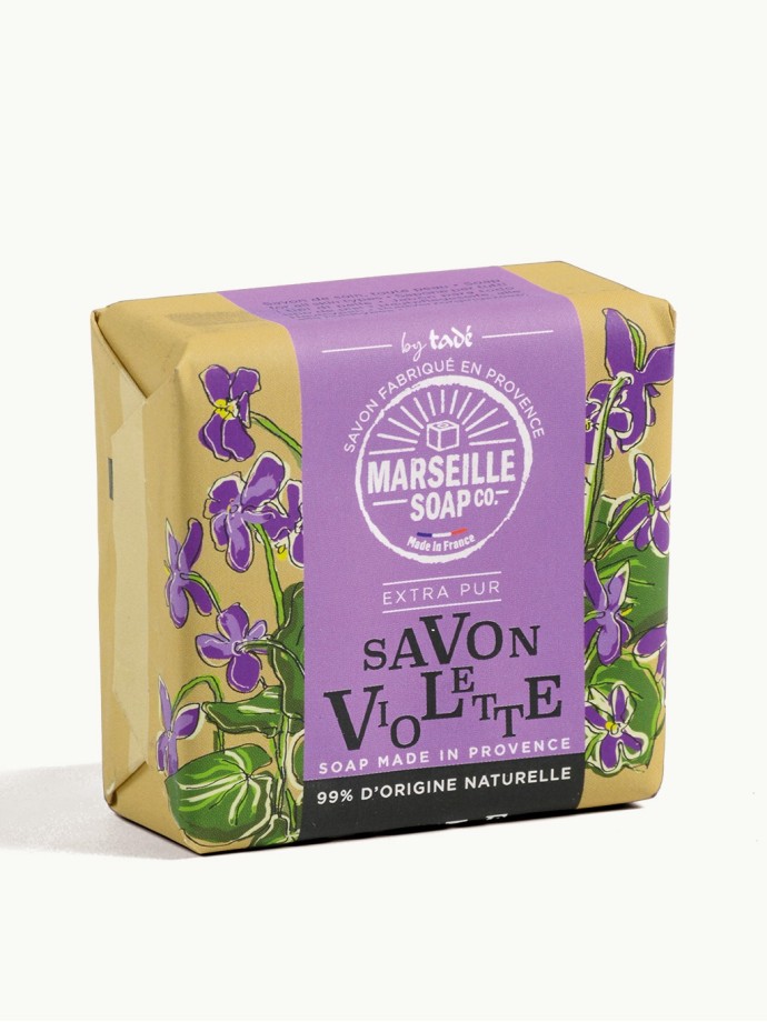 Savonnette de Provence Violette | Savon naturel 98% ingrédients d’origine naturelle
