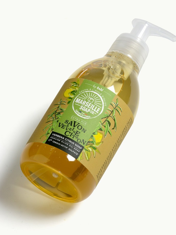Liquid Marseille Soap Verbena Lemon 300ml - Natural & Made in France