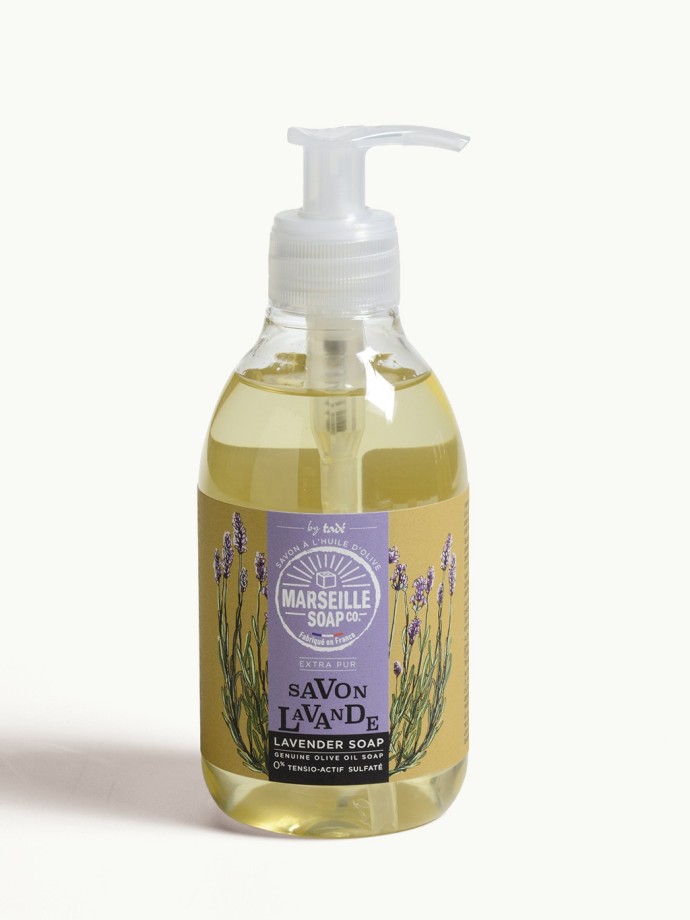 Savon Liquide Marseille Lavande 300ml – 98.45% Naturel & Fabriqué en Provence