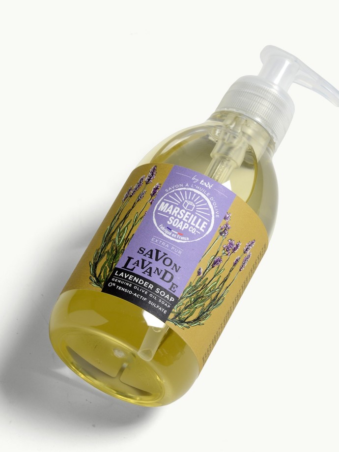 Savon Liquide Marseille Lavande 300ml – 98.45% Naturel & Fabriqué en Provence