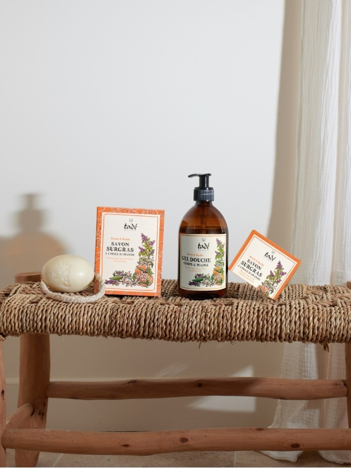 Olive and sweet almond soap 200g - Neroli and Basil | Tadé