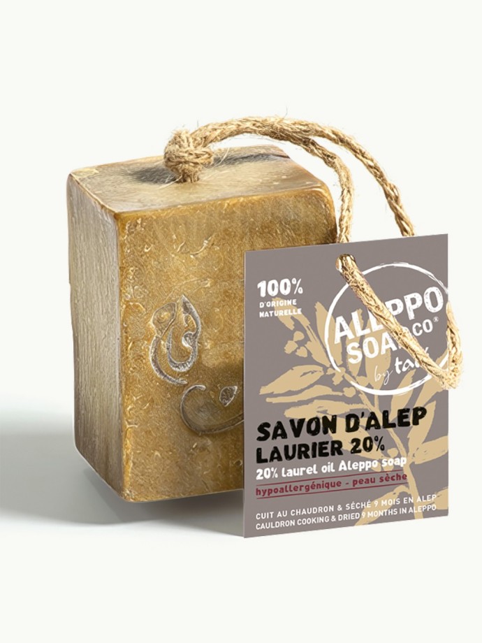 Savond'Alep 170 g à corde – 20% de laurier | Tadé