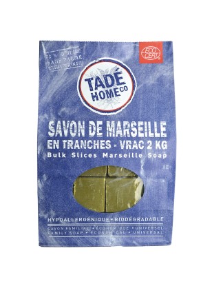 Savon de Marseille en tranches Vrac 2kg Certifié COSMOS NAT  ~~
