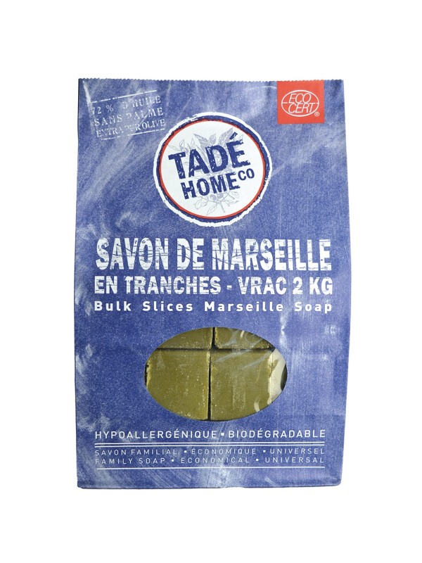 Savon de Marseille en tranches Vrac 2kg Certifié COSMOS NAT  ~~