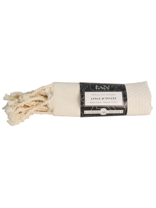 Linge dInvité Blanc  Organic certified