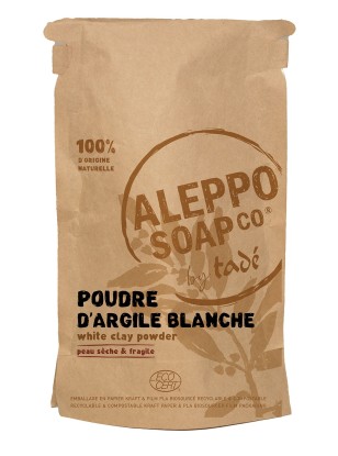 Poudre d'Argile Blanche certifiée ECOCERT - 100g