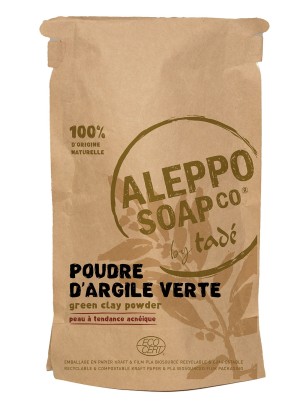 Poudre d'Argile Verte certifiée ECOCERT - 200g