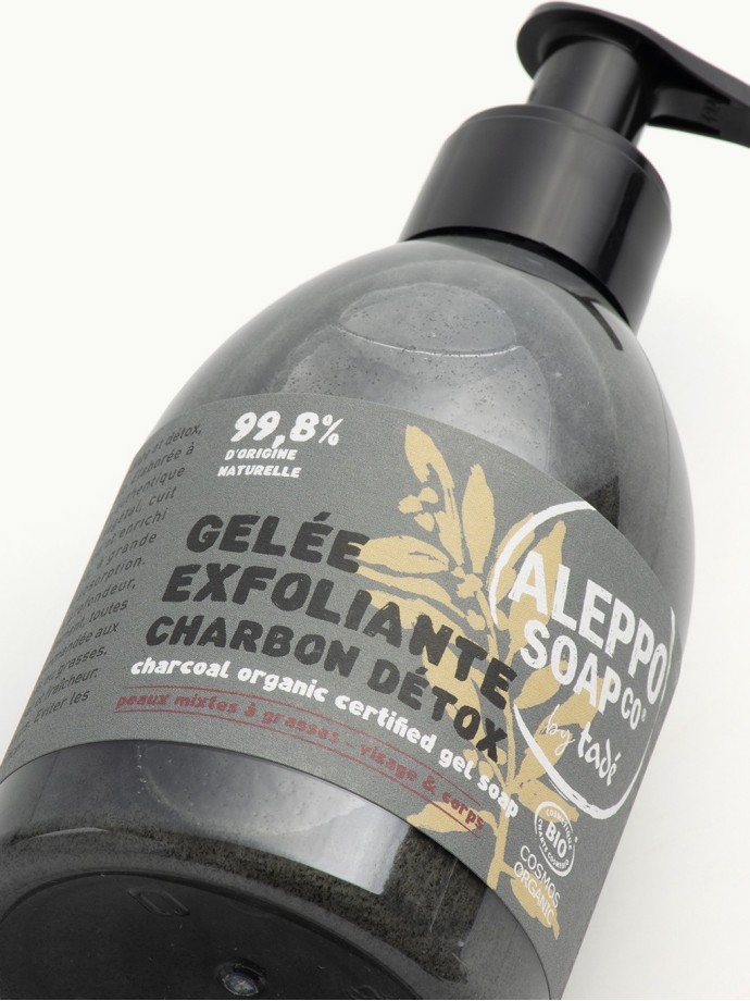 GELÉE EXFOLIANTE · Charbon detox