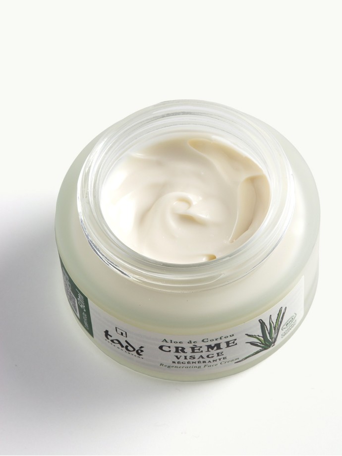 Regenerating face cream Aloe from Corfu Cosmos Organic