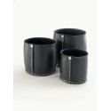 3 CACHES POTS DROITS · Pneu recyclé