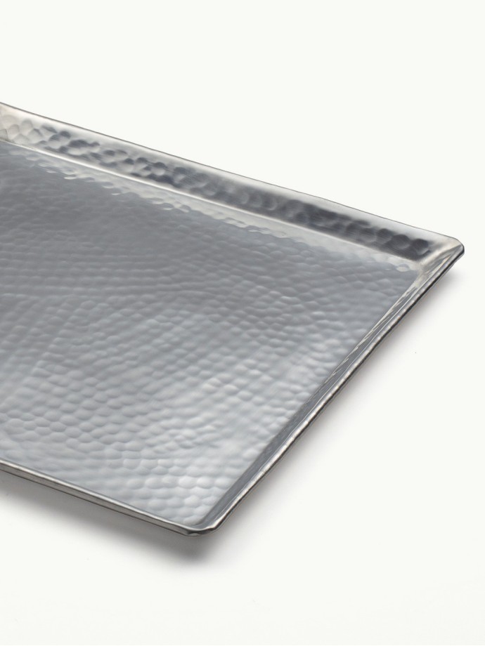 SQUARE TRAY · Silver Aluminium