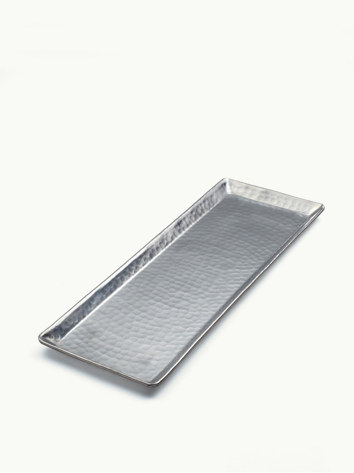 LARGE RECTANGLE PLATTER Silver Aluminum