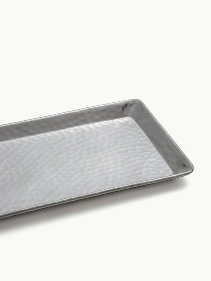 LARGE RECTANGLE PLATTER Silver Aluminum