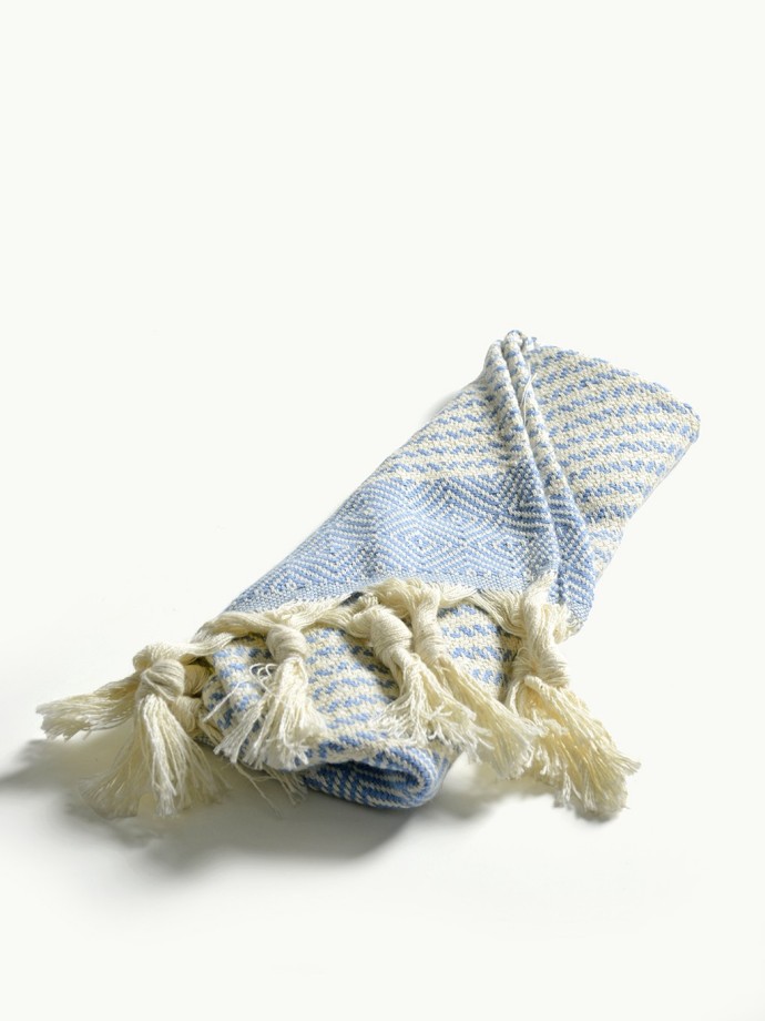 BLUE GUEST TOWEL · Organic Cotton
