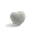 GALET DE MASSAGE COEUR · Marbre blanc
