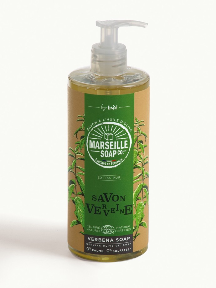 Vervain Marseille Soap liquid soap certified by Ecocert.
