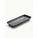 PLATEAU SALLE DE BAIN NOIR & ROUGE ·
