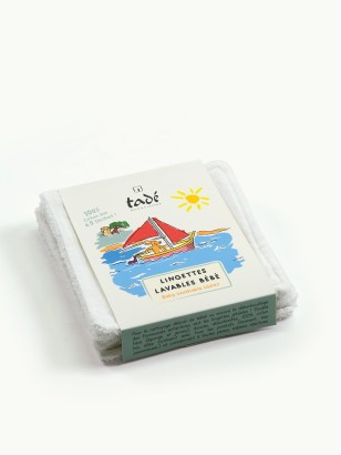 Reusable Baby Wipes in Organic Cotton - Pack of 6