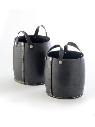 2 BASKETS WITH GIGOGNES HANDLES · Recycled tire