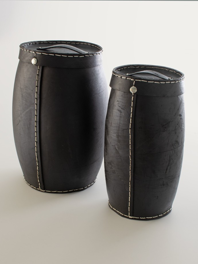 2 PANIERS GIGOGNES À COUVERCLES · Pneu recyclé