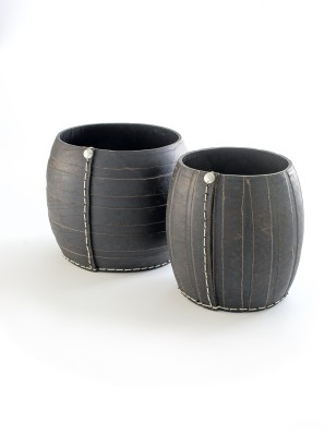 2 CORBEILLES GIGOGNES ZEBRA · Pneu recyclé