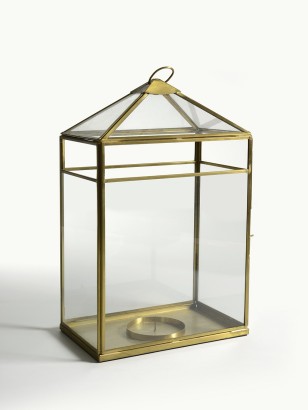 CANDLE LANTERN · Gold zinc