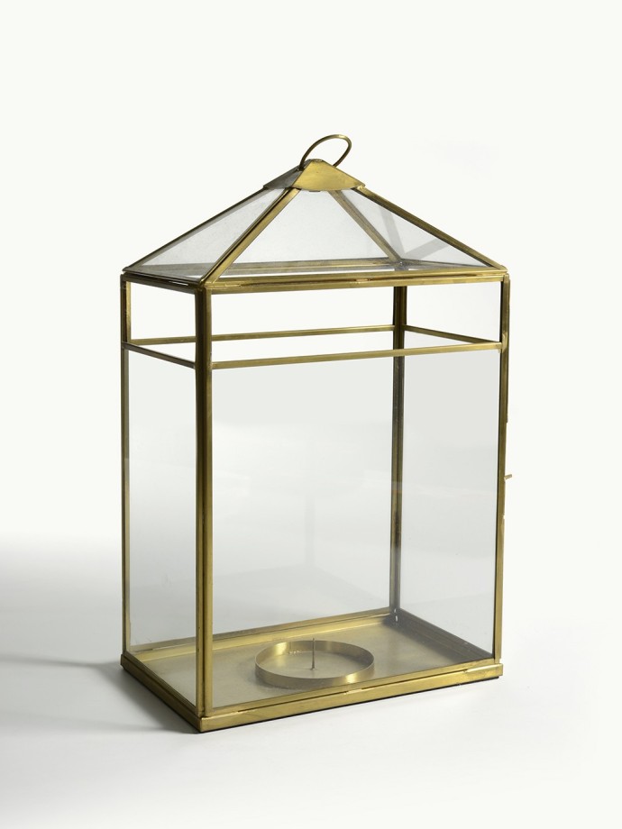 CANDLE LANTERN · Gold zinc