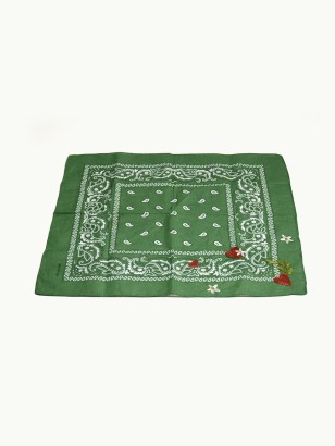 BANDANA BRODÉ  · Vert