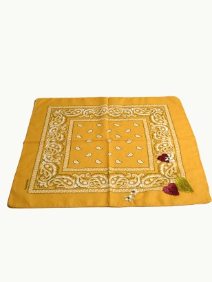 BANDANA BRODÉ  · Orange