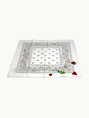 BANDANA BRODÉ  · Blanc