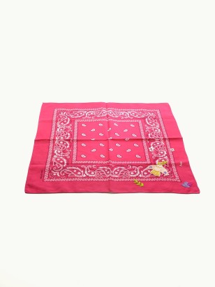 BANDANA BRODÉ  · Rose
