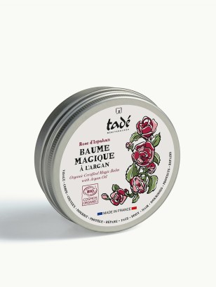 Baume Magique à l'Argan - parfum rose  certifié COSMOS ORG ~
