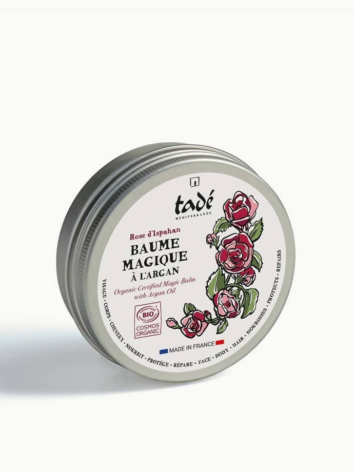 Magic Argan Balm - rose scented, certified COSMOS ORGANIC.