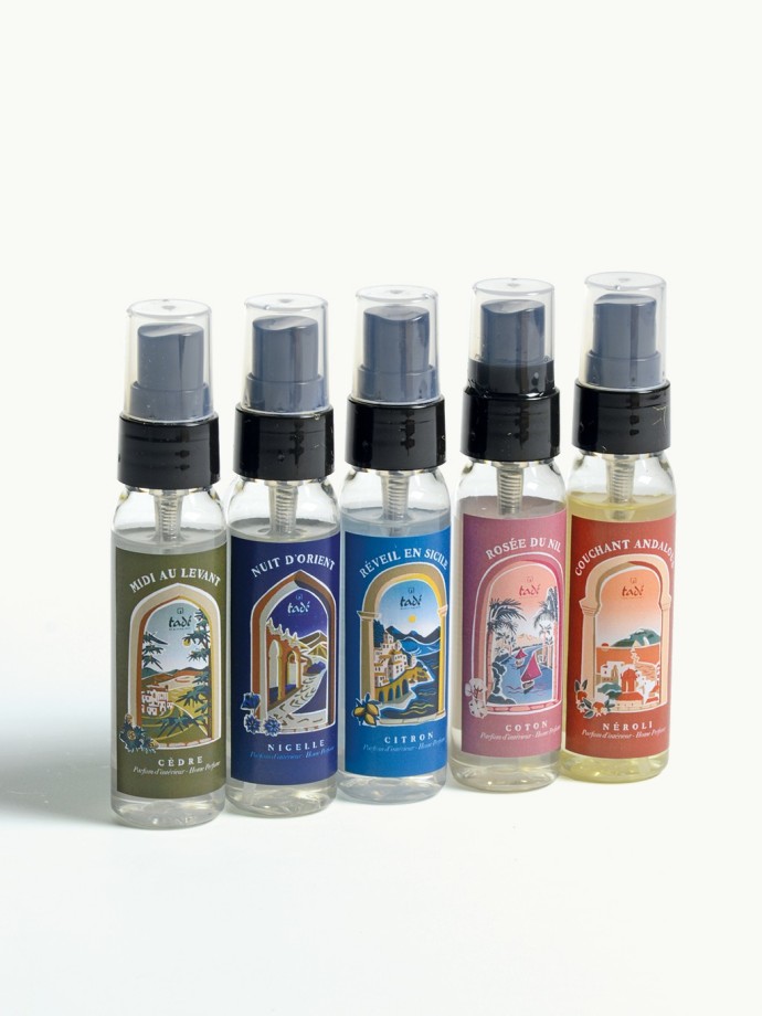Pack découverte parfum – 5 sprays voyage senteurs Méditerranée | Tadé