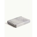 PORTE SAVON RECTANGLE · Marbre blanc