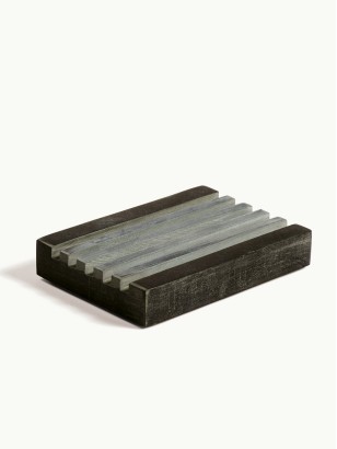 PORTE SAVON RECTANGLE · Stéatite noire