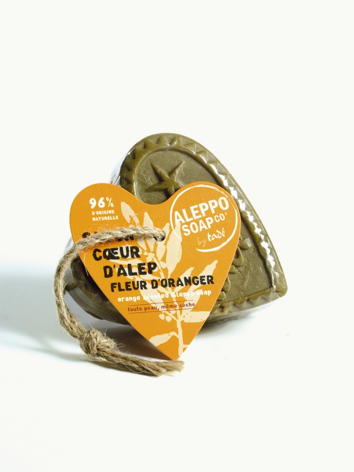 Aleppo Soap Heart Orange Blossom - Natural & Handcrafted